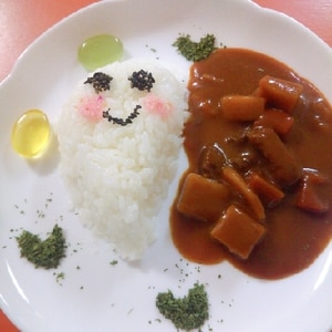 ハロウィンに☆おばけのカレー